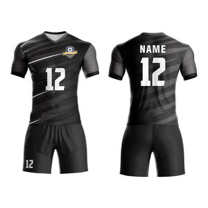 男士高品质涤纶内服快干足球服套装透气足球服刺绣定制来样定做 - Product Image 6