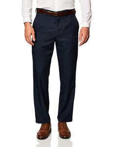 Pantalón <span class=keywords><strong>de</strong></span> <span class=keywords><strong>Vestir</strong></span> Clásico <span class=keywords><strong>para</strong></span> <span class=keywords><strong>Hombre</strong></span>, <span class=keywords><strong>de</strong></span> Corte Clásico, con Cintura Expandible y Frente Plano - Product Image 3