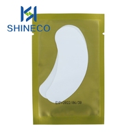 SHINECO STY-09 Ballerina Private Label Gold Finish Lash Eye Gel Pads Sheet OEM Eyelash Extensions Film Coated Non-Weaved Cloth