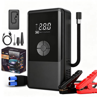 Sharmeal OEM&ODM Démarreur de Batterie Portable 2000A avec Pompe à Air, Power Bank 12V 6000mAh et Chargeur de Batterie