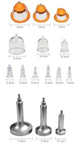 Appareil de thérapie par aspiration et roulement pour le lifting des hanches, l'amélioration de la poitrine, le drainage lymphatique, le massage de la poitrine et des seins, traitement - Product Image 3