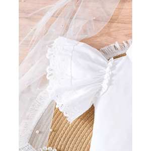 Conjunto de Roupas Infantis Personalizado para Meninas com Camisa de Manga Larga e Saia com Laço para o Verão de <span class=keywords><strong>2026</strong></span> - Product Image 4