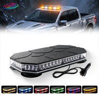 Nouvelle barre lumineuse LED 24V, double face, barre lumineuse d'avertissement LED, montage magnétique sur le toit, lumière stroboscopique ambre et blanche pour camions