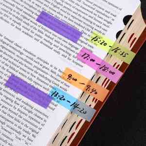 Wholesale Factory <b>Sticky</b> <b>Notes</b> PET 7 Color Reusable Fluorescent Memo Pads for Students and Office Supplies - Product Image 5