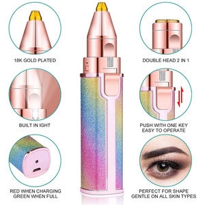 Depiladora Eléctrica Recargable 2 en 1 para Cejas, Cuerpo y Rostro, con Forma de Lápiz Labial, Mini Depiladora Indolora - Product Image 2