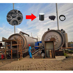 Grandes promociones con instalación 10 TPD Caja de agua mejorada Caja de cambios Cuero/Caucho/Neumáticos de desecho Reciclaje Planta de pirólisis de aceite - Product Image 3