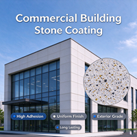 Peinture acrylique écologique à base de pierre naturelle, imperméable, anti-UV, imitation granit, revêtement texturé pour murs extérieurs de villas