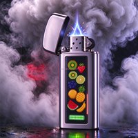 Briquet électronique automatique vintage jetable USB personnalisé ODM UE avec recharge de 1-6ml/2g et chargement Type-C AU DE