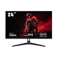 Moniteur de jeu PC 24 pouces 2K 180 Hz Résolution 2560*1440 Full HD FHD Écran d'ordinateur de bureau Prise en charge du montage mural