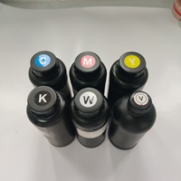 Tinta UV LED 500ML untuk Printer UV LED Epson 1390 L800 (BK C M Y Putih Pernis)