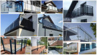 HJ Maßgefertigtes Hochwertiges Modernes Design Gehärtetes Laminiertes Glas-Geländer für Treppen und Balkone Glasbalustraden