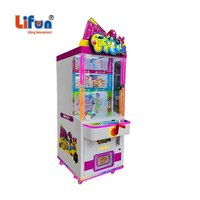 Balle porte-bonheur à pièces attraper prix griffe Machine jeu de compétences d'arcade anglais métal rachat Machine en plastique fer