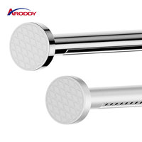 Barre de tension en acier au carbone de 28 mm, certifiée ARODDY, fournie par l'usine, réglable en un clic de 19,7 à 29,5 pouces, pour rideau de vestiaire