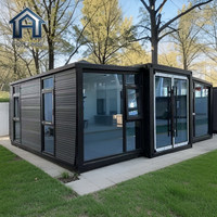 Conteneur mobile pliable de 30 pieds, maison préfabriquée, installation portable et détachable