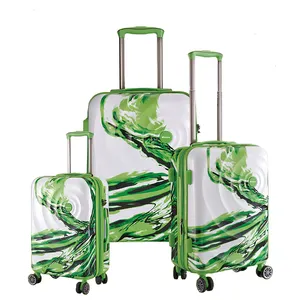 Ensembles de bagages de voyage ABS valise 3 pièces ABS + PC Hardshell Spinner Wheel Valise set