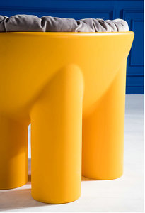 Silla Roly Poly de diseño moderno de Driade, cojín de tela tapizada, sala de estar silla para, silla de ocio, salón - Product Image 5