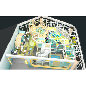 פארק שעשועים מסחרי לילדים, משחקים מקורים עם מגלשת קרן LED, טיפוס, ידידותי לסביבה, צבע בהתאמה אישית - Product Image 3