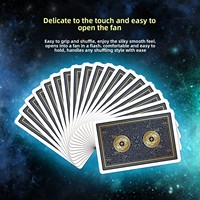 Cartes à Jouer Personnalisées des Douze Signes du Zodiaque de Wanquan, Cartes de Jeu de Société en Plastique, Imperméables, Résistantes à la Pliure, 55 Cartes/Deck, Texturées