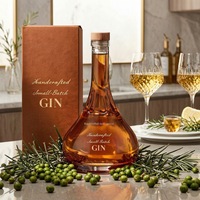 Bouteille en verre super-flint de luxe 530 ml vide pour spiritueux, liqueur, whisky, vodka, brandy, gin, rhum – Emballage personnalisé, vente en gros, OEM