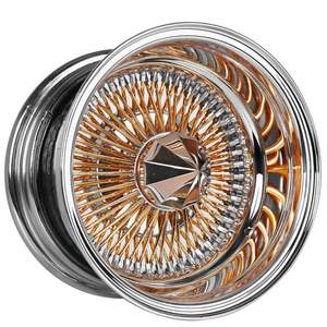 Roue métallique 13 14 <span class=keywords><strong>15</strong></span> 16 17 18 20 22 <span class=keywords><strong>pouces</strong></span> Chrome Lip Gold Spinner Nipple Straight Cross Lace 72 100 150 Spoke RIMS - Product Image 2