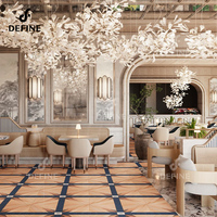 Service clé en main : Ensemble de mobilier de restaurant moderne en marbre pour applications commerciales, hôtelières et de restauration, avec fourniture complète de meubles