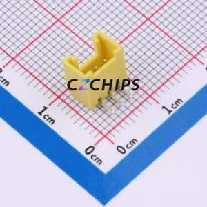 ZX-HY2.0-3PWZ-Y Wire-to-Board Pin Header Bent Lead Through Hole,P=2mm Connector 1x3P 2mm Right Angle Insert HY - Product Image 1