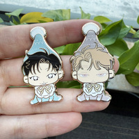 Badge en métal imprimé dessin animé, logo personnalisé, épinglette en émail souple ou dur pour la décoration - Vente en gros