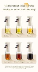 240ml Oil Dispenser Cooking Wine Soy <b>Sauce</b> Vinegar Soybean Peanut Olive Glass Spray Oil Storage Bottles - Product Image 5