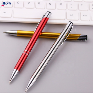 Wholesale Customized Logo <b>Novelty</b> Aluminum Twist Open Sports Ballpoint Pen Promotional Metal Gift Pen Engraved Logo Low Price - Product Image 5