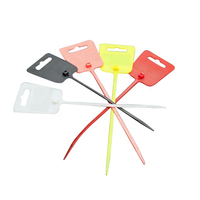 Wzumer Fabriek Verkoop Diverse Nylon 66 Off Kleur Wit Logo Zip Stropdassen Tag Nylon Kabel Tie Tag Met Labels
