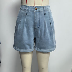 Channel Chic 2026 Completi <span class=keywords><strong>Donna</strong></span> Primavera Estate in Denim 2 Pezzi: Camicie a Maniche Lunghe con <span class=keywords><strong>Bottoni</strong></span> e Shorts Coordinati - Outfit per Vacanze - Product Image 5