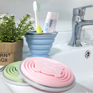 Bouteille d'eau télescopique pliable en Silicone, pour enfant, lors des voyages en plein air, tasses à thé, pichet à boissons - Product Image 4