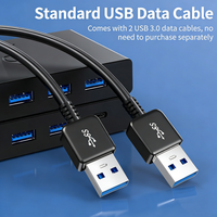 Conmutador USB 3.0 de Plástico OEM al por Mayor para Compartir entre 2 PC, 4 Puertos para Monitor, Teclado, Ratón, Impresora, 2 Puertos SuperSpeed 5Gbps para Oficina