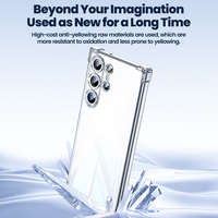 Coque TPU anti-jaunissement Toocki en gros, protection intégrale, sensation de téléphone nu pour Samsung séries 21-24