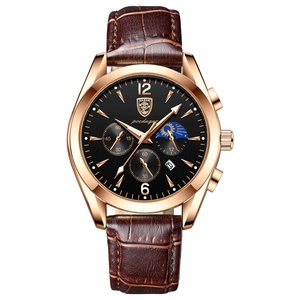 Relojes POEDAGAR para hombre, de acero inoxidable, resistentes al agua, luminosos, de moda 2021, nuevos relojes de pulsera de oro rosa, reloj de cuarzo de lujo para negocios. - Product Image 2