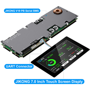 จอแสดงผล LCD JIKONG JK ขนาด 7.0 นิ้ว หน้าจอสัมผัสอัจฉริยะ สำหรับอินเวอร์เตอร์เก็บพลังงานรุ่น PB Series V19 พร้อมระบบจัดการแบตเตอรี่อัจฉริยะ BMS JKBMS อุปกรณ์เสริม - Product Image 2