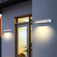 Applique murale LED étanche à angle réglable pour porche, design IP65, 12W, 18W, 30W