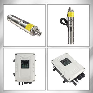 Pompe à eau submersible en acier inoxydable 0,75 kW, moteur électrique CC haute performance, pour puits profond, pompes solaires verticales pour fosse, faible niveau de liquide, forte alimentation - Product Image 5