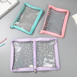 Reliure A5 mignonne transparente avec fermeture éclair, album photo, carnet, classeur, pochettes à anneaux A5, livre de collection pour <span class=keywords><strong>les</strong></span> fans de stars - Product Image 2
