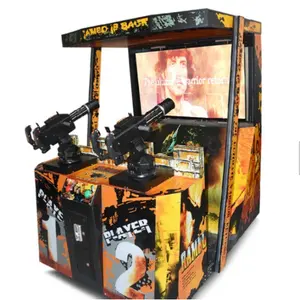 Hotselling Rambo 2 Arcade Pistolet De Tir Laser Vidéo Simulateur Jeu Machine de Jeu À Jetons À Vendre