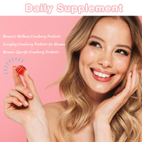 Gommes probiotiques vitaminées pour femmes 5 milliards d'UFC par portion Saveur canneberge PROBIOTIQUE POUR FEMMES