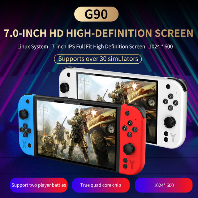 Android Handheld Game Console 7 Inch 1080P OLED Screen Portable Gaming Console HD Video Game Player Premium Holiday Gift
