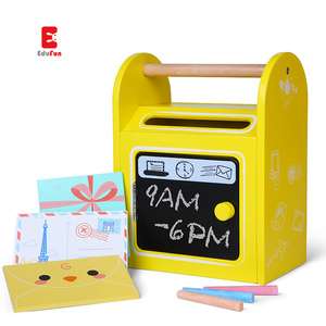 China manufacturer wholesale kids children Montessori Wooden Post Box Briefkasten Spielzeug role play other educational toys