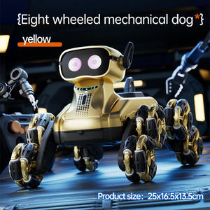 Coche de acrobacias de ocho ruedas para jóvenes, con luces y música, robot perro inteligente, juguete eléctrico HD5100 para uso en interiores con <span class=keywords><strong>control</strong></span> remoto - Product Image 5