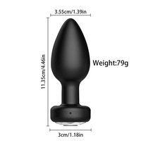 Plug anal en silicone rechargeable par USB, télécommande, masseur de prostate, jouet sexuel pour adultes, hommes et femmes