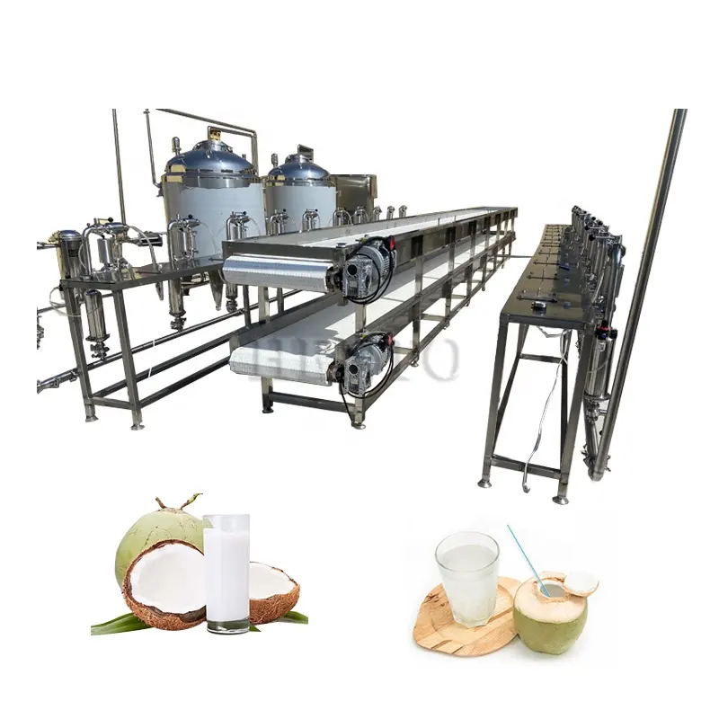 Garis ekstraktor dan pemotongan kelapa yang stabil bekerja/ekstraktor air kelapa/mesin pengolahan air kelapa