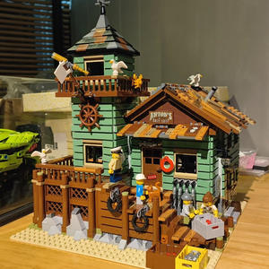 Péniche bord de mer rue scène bloc jouets taverne modèle bricolage Construction briques ensemble blocs de construction jouet - Product Image 3