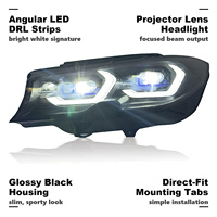 Feux de jour bicolores, clignotants de style laser pour BMW Série 3 G20 G28 18-22, haute qualité