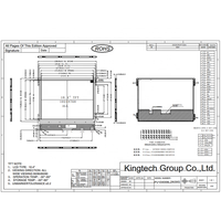 Kingtech OEM/ODM 10.4 Inci 1024x768 1000nit -30~80 °   Modul Layar Sentuh TFT LCD Panel Display Antarmuka LVDS Kecerahan Tinggi