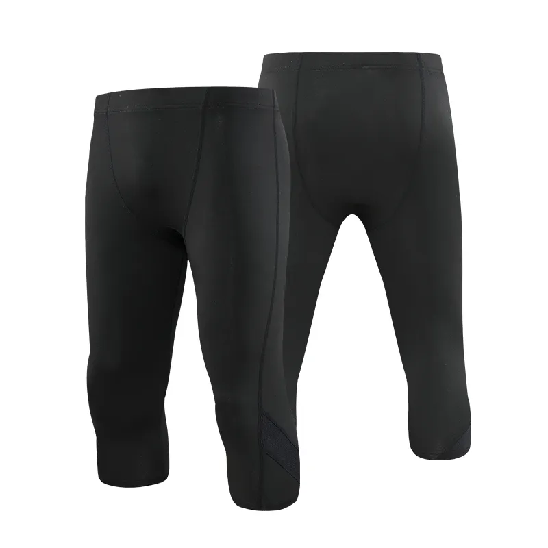Men Compression Tight Leggings Running Training Shorts Men 7 Inch Summer Wear Men Dry Fit Black Shorts